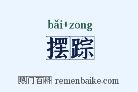 摆踪是什么意思的图片